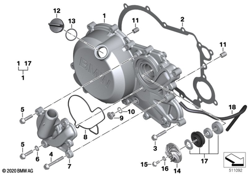 Housing Cover for 2017 BMW-Motorrad G 310 GS #0
