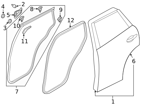 Door & Components for 2014 Mazda CX-5 #0