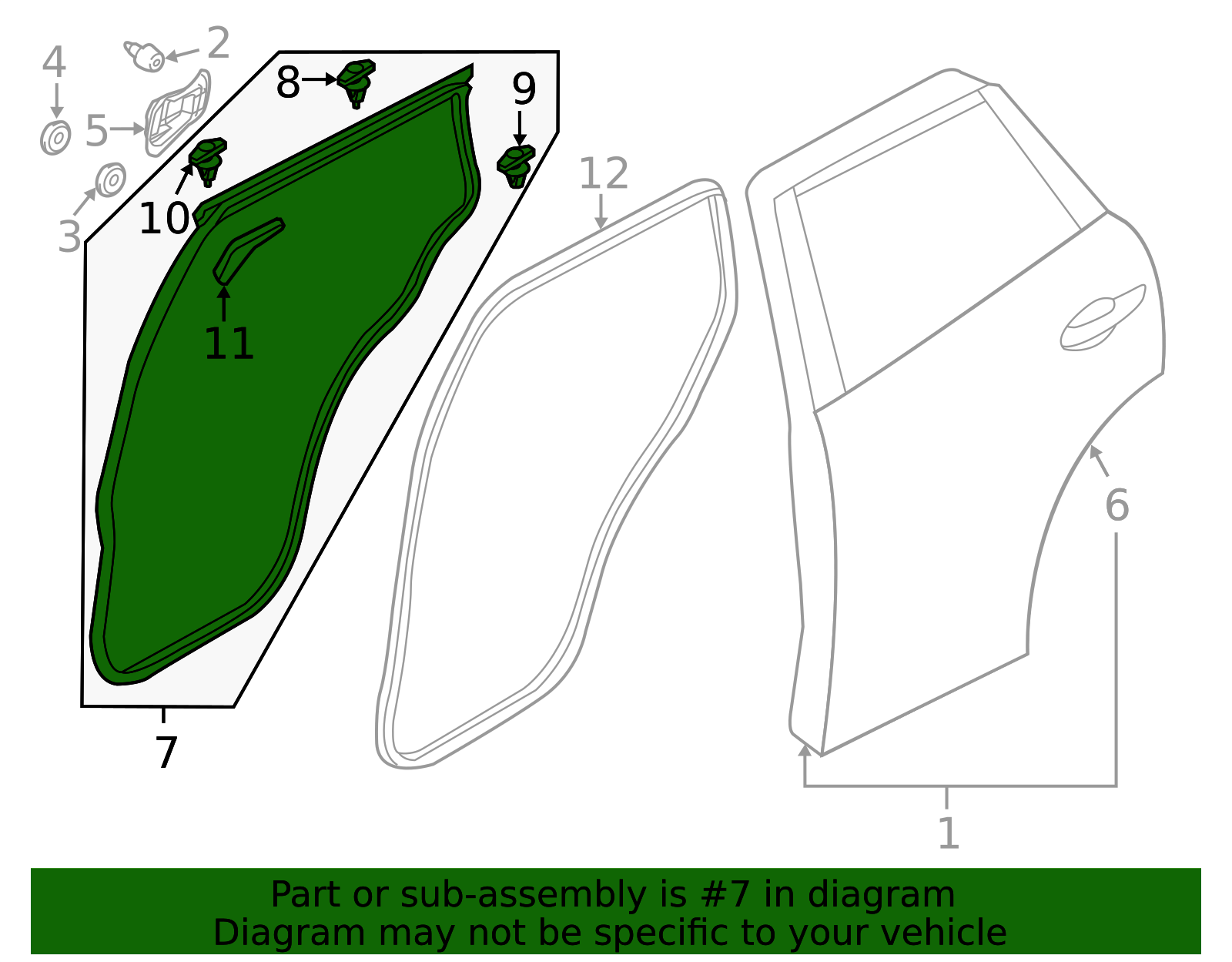 2013-2016 Mazda CX-5 | Door Weather-Strip | KD53-73-760F | Mazda