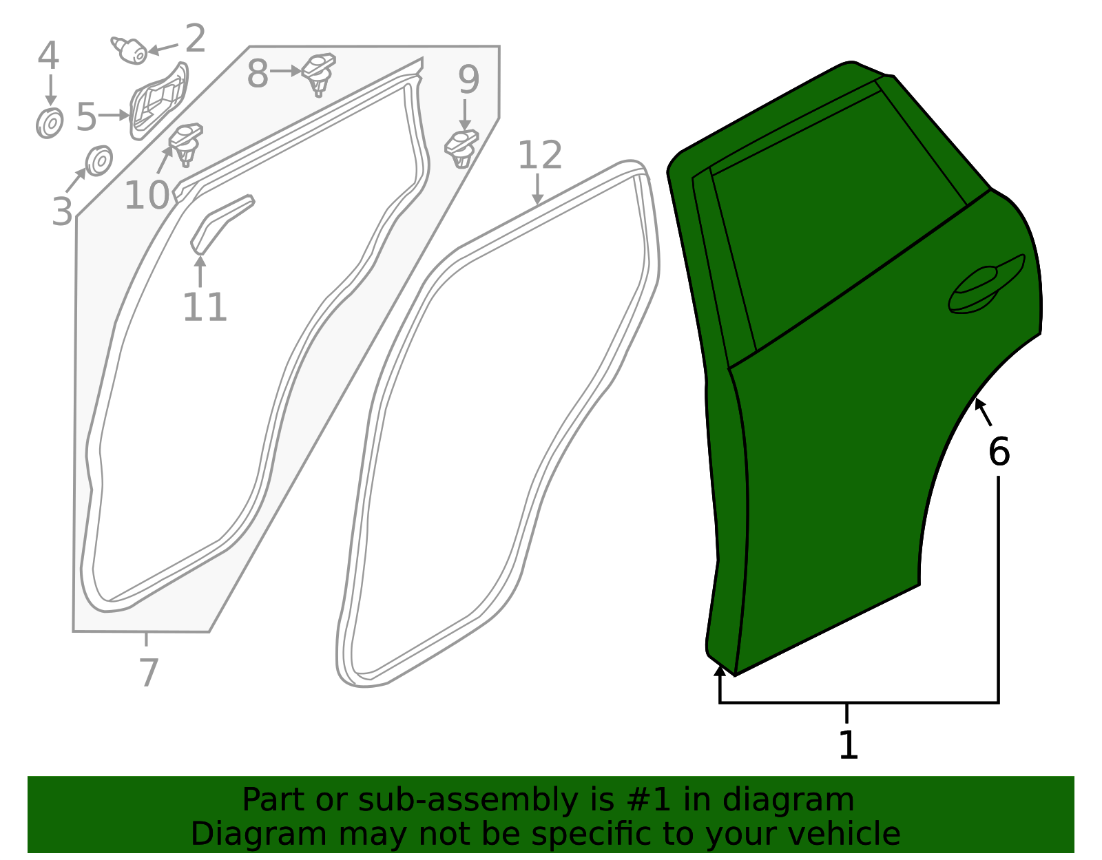 KDY5-73-02XE - Door Shell 2013-2016 Mazda CX-5 | Mazda-Parts
