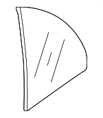 5C5845041P - Body: Quarter Glass for Volkswagen: Beetle Image