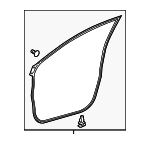 678610R030 - : Door Weather-Strip for Toyota: RAV4 Image