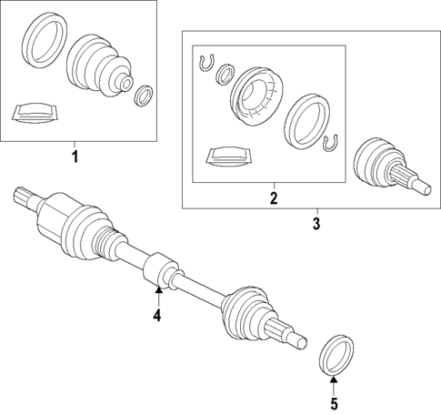 Drive Axles for 2020 Jaguar I-Pace #0