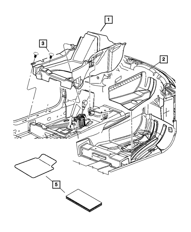 5MJ47DX9AA - : Mat Kit for Mopar Image