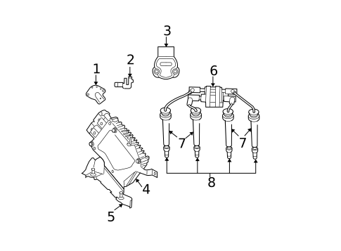 Powertrain Control for 2003 Chrysler Sebring #1
