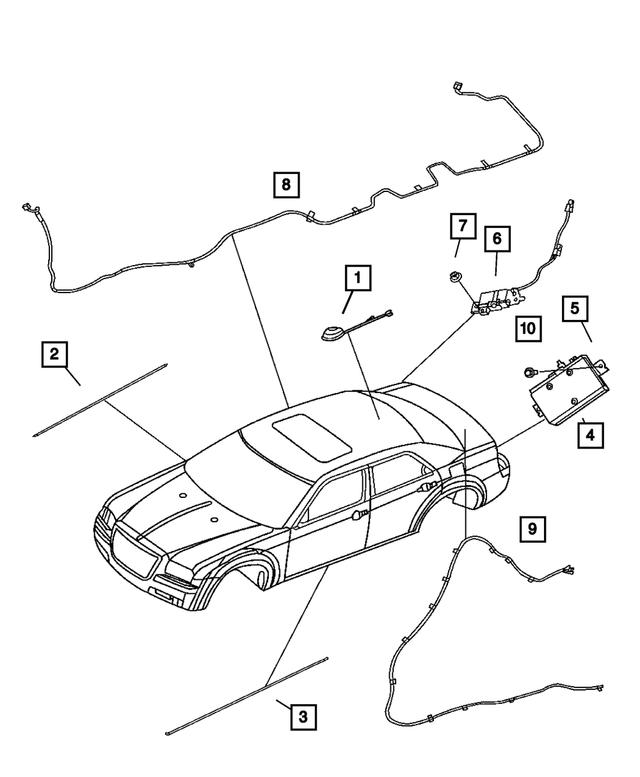 4595914AA - Instrument Panel and Radios and Consoles: Radio Bracket for Chrysler: 300 Image