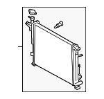 25310C5800 - : Radiator for Hyundai: Santa Fe Image