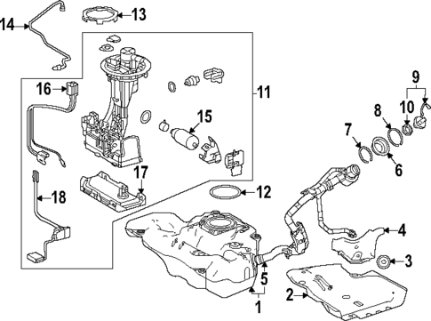 Fuel System Components for 2024 Toyota Corolla #3