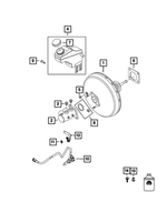 68617642AA - Brakes: Power Brake Booster for Dodge: Hornet Image