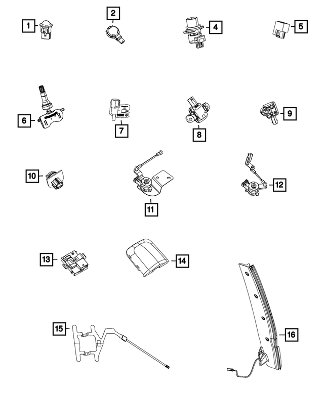 56054213AB - Electrical: Seat Belt Reminder Sensor for Mopar Image