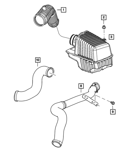 Air Cleaner for 2003 Chrysler Sebring #1