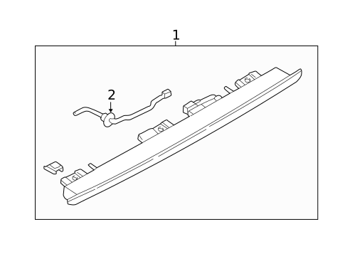 High Mounted Stop Lamp for 2001 Subaru Impreza #2