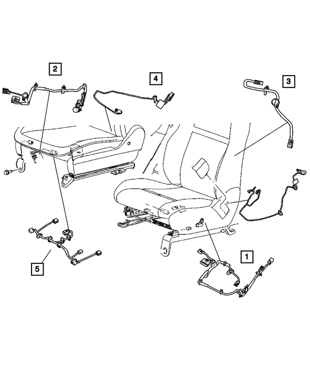 « 4607375AB – Electrical : Siège Cablage pour Mopar Image »