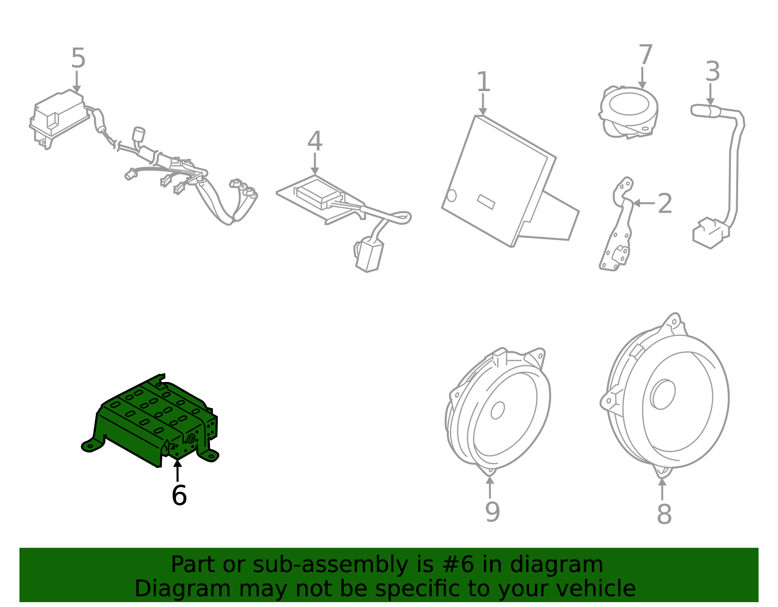 2018-2023 Subaru Crosstrek Amplifier 86221FL015 | Subaru Online Parts