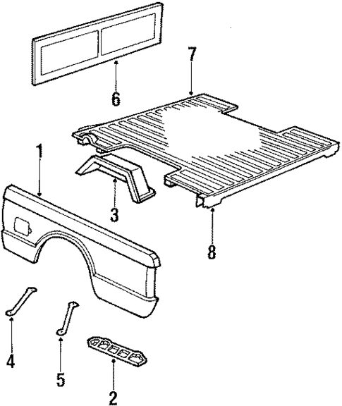 Box Assembly for 1984 GMC S15 #0