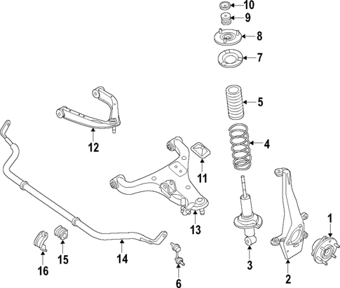 Suspension Components for 2015 INFINITI QX80 #0