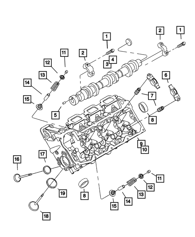 53021942AA - Engine 3.7L Six Cylinder: Cylinder Head for Mopar Image