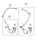 5147049AE - Emission Controls: Proportional Purge Solenoid Hose for Mopar Image
