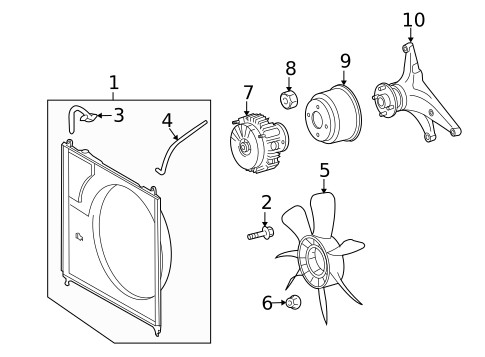 Cooling Fan for 2018 Lexus LX570 #0