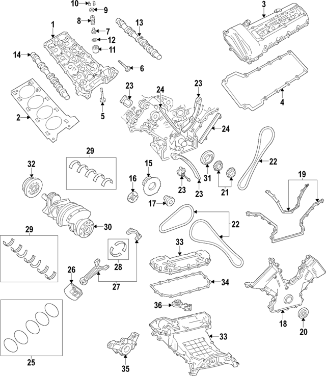XW4Z6514AA - Engine: Upper Spring Retainer for Ford Image
