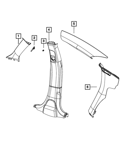 Panels-Moldings-Scuff Plates, Pillar, Cowl, 1/4 Panel Trim and Cargo Covers for 2018 Dodge Charger #0