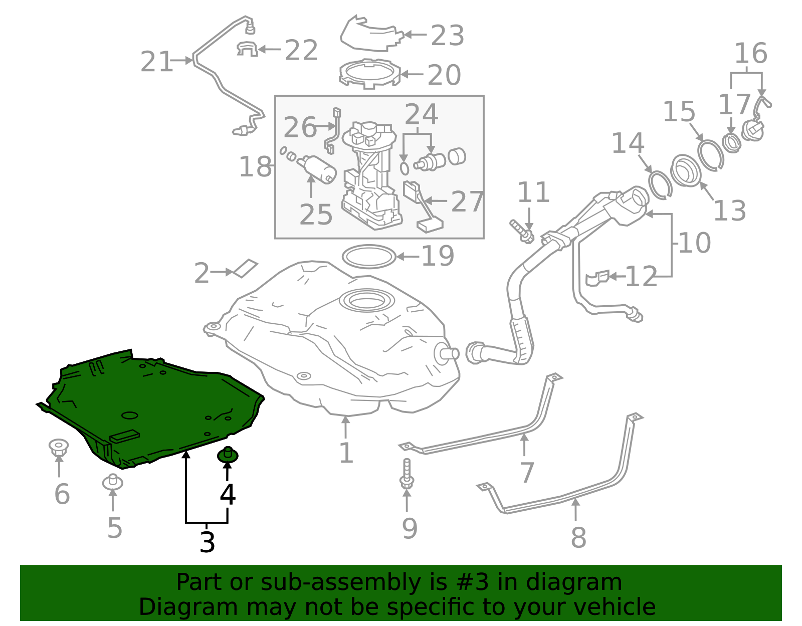 77641-0A010 - Fuel Tank Shield 2022-2025 Toyota | Longo