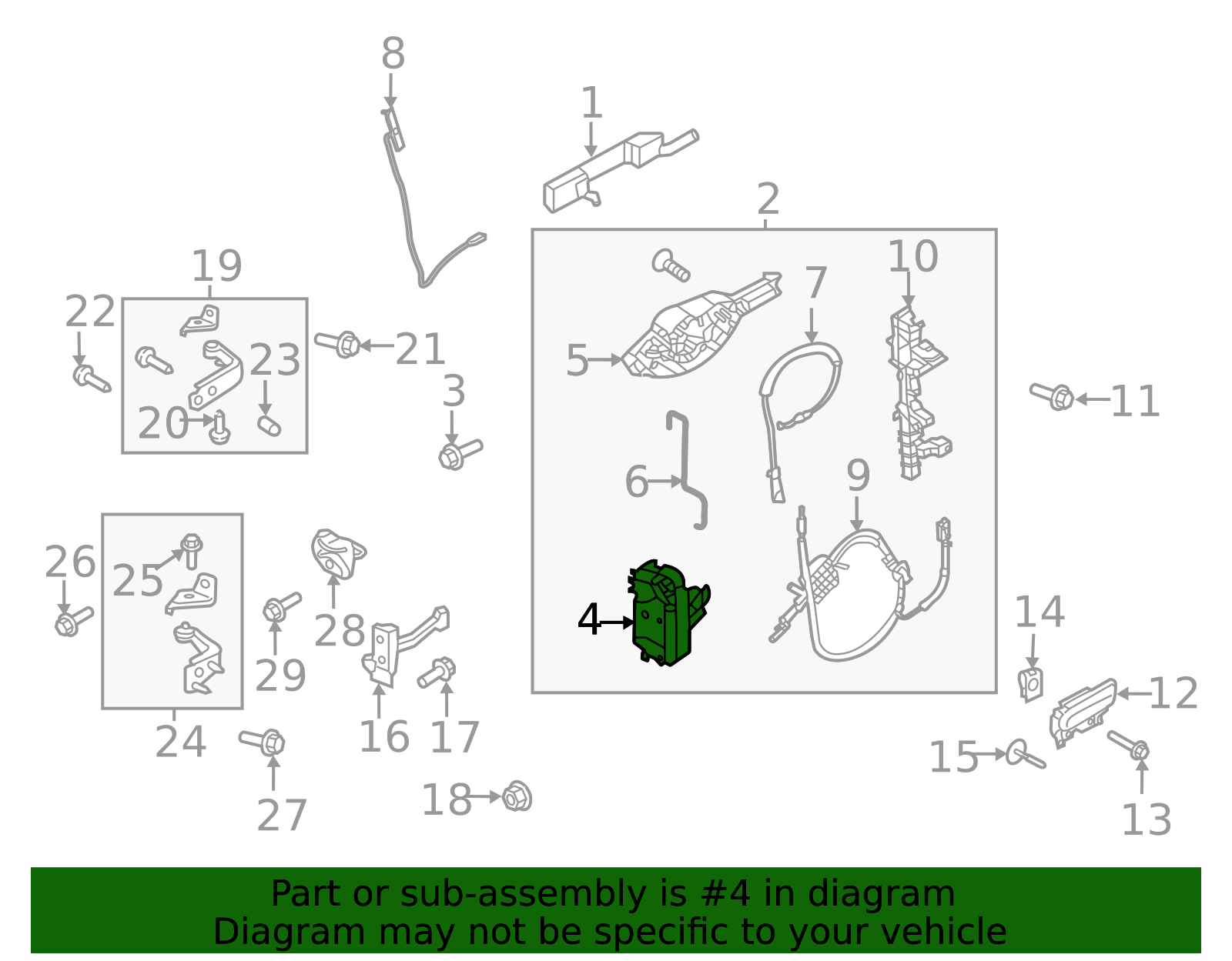 Original 2021-2025 Ford Lock Actuator ML3Z-15264A27-H | Levittown