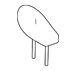 719400E590B0 - Body: Headrest for Toyota Image