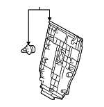 717020E050 - Body: Seat Back Panel for Toyota Image