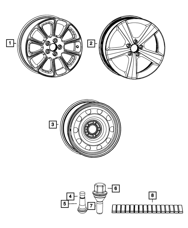 5154061AA - Wheels: Wheel Weight for Mopar Image image