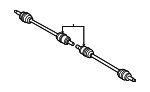 496003J050 - Universals &amp; Rear Axle: Axle Assembly for Hyundai: Veracruz Image