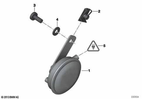 Anti-Theft Horm, Horn for 2016 BMW-Motorrad R nineT Racer #0