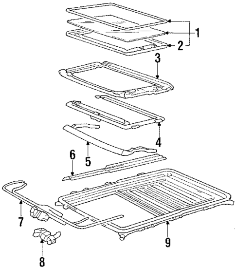 Sunroof for 1986 Mitsubishi Galant #0