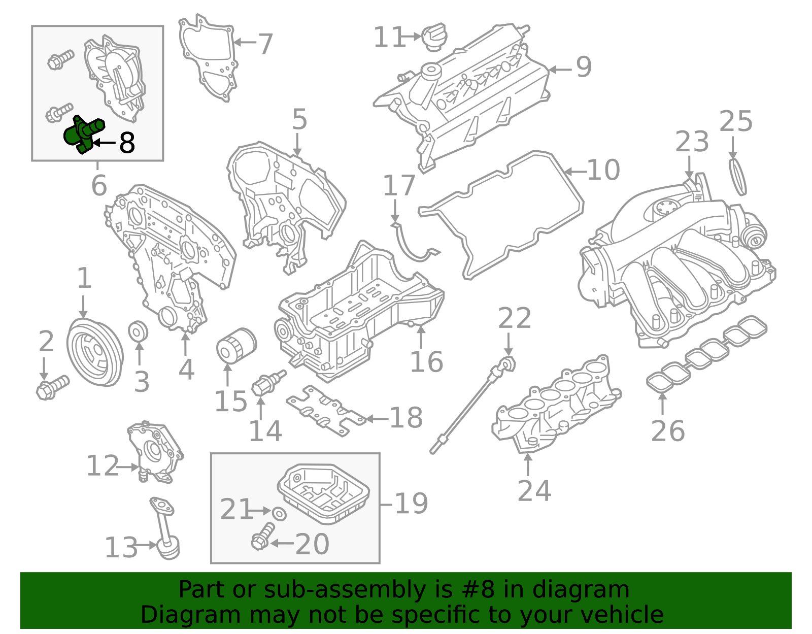 2002-2024 Nissan Engine Variable Valve Timing (Vvt) Solenoid 23796