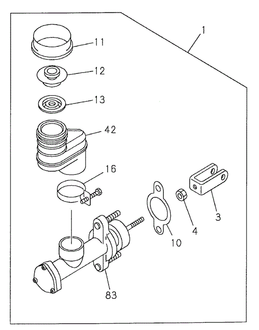 MT Clutch Master Cylinder for 2000 Honda Passport #0