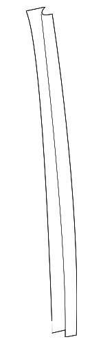 12843483 - : Side Window Plate for Saab: 9-3 Image