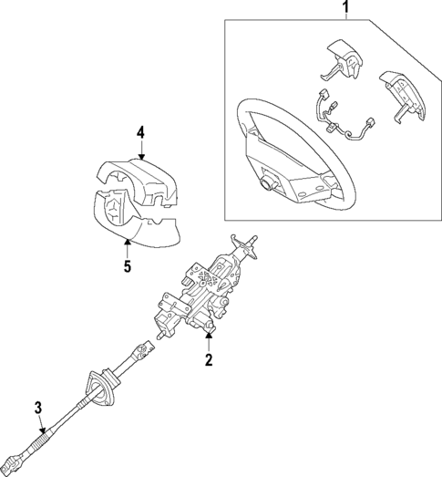 Steering Column for 2012 Hyundai Genesis #0