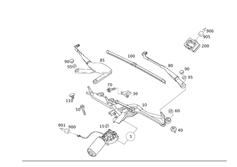 Pane Wiper for 2009 Mercedes-Benz SL600 #0
