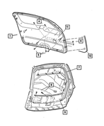 5FS80XDVAI - Interior Trim: Liftgate Panel for Mopar Image