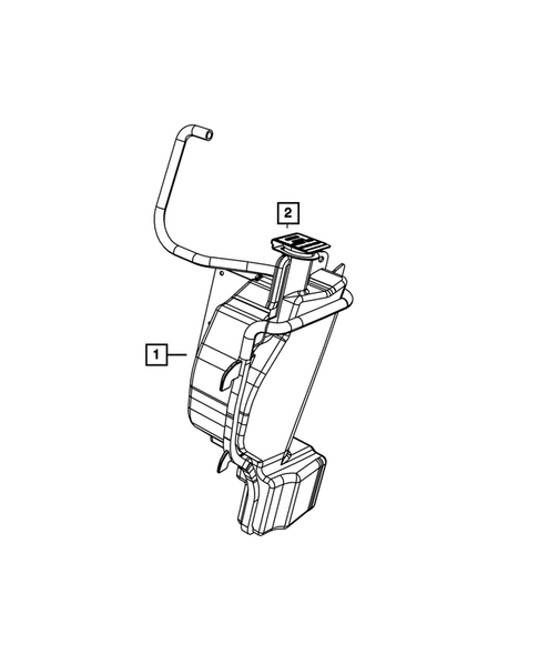 Engine Coolant Reservoir (Bottle) for 2009 Dodge Ram 1500 #0