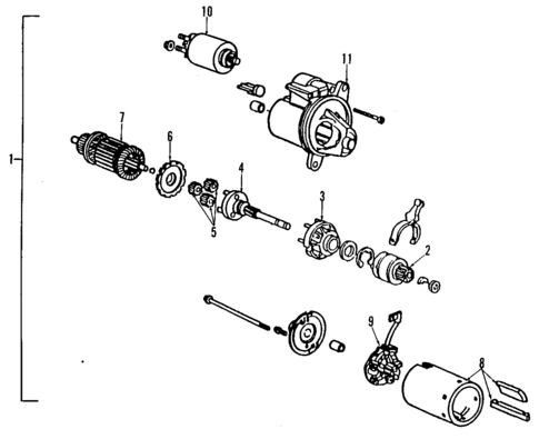 Starter for 1991 Mazda Navajo #0