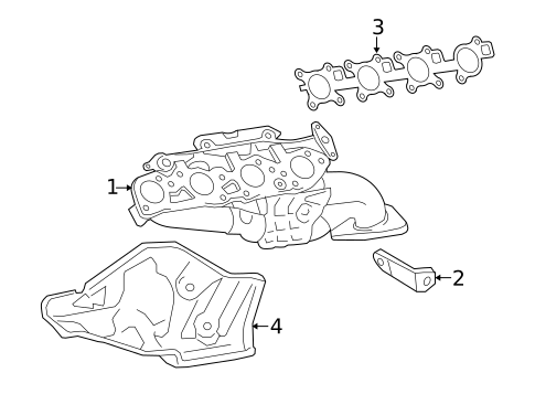 Exhaust Manifold for 2018 Lexus LX570 #0