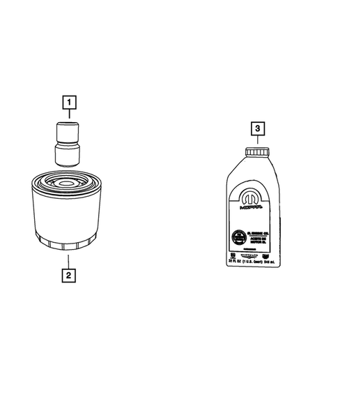 Engine Oiling, Oil Pan and Indicator (Dipstick) for 2011 Ram 1500 #1