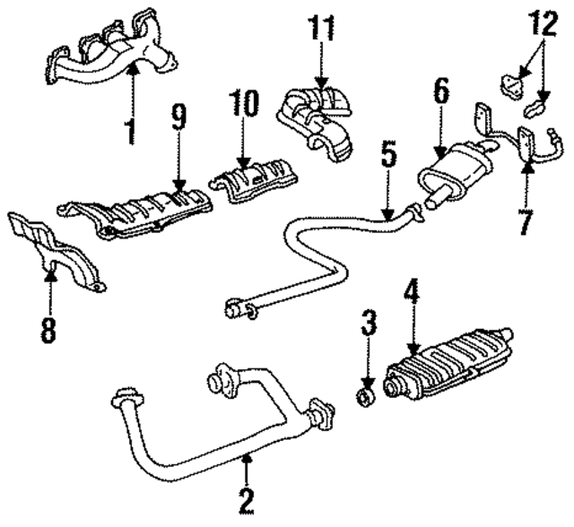 12553021 - Exhaust: Exhaust Pipe To Manifold Gasket for GM Image