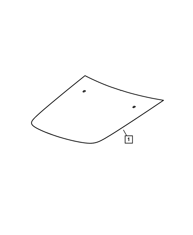 68256671AA - Exterior Ornamentation: Hood Decal for Mopar Image