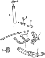 F6DZ5560M - Suspension: Coil Spring for Ford: Taurus | Mercury: Sable Image