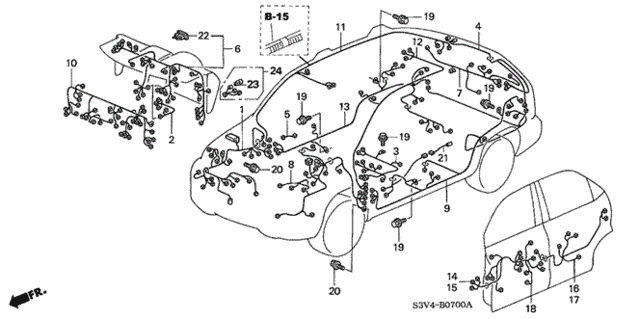 Wire Harness for 2002 Acura MDX #0