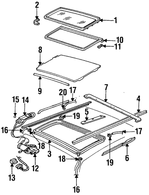 Sunroof for 1997 Cadillac DeVille #0