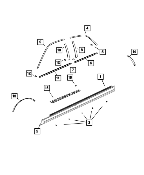 Moldings and Ornamentation for 2020 Chrysler 300 #0