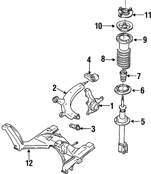 Front Suspension for 1990 Isuzu Impulse #1